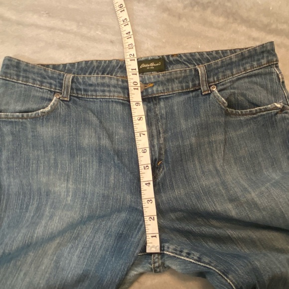Eddie Bauer Flared Split Hem Medium Wash Denim Jeans Women’s Size 12 - Picture 7 of 12